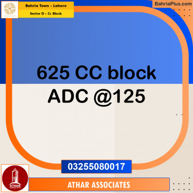 5 Marla Residential Plot for Sale in Sector D - CC Block -  Bahria Town, Lahore - (BP-249766)