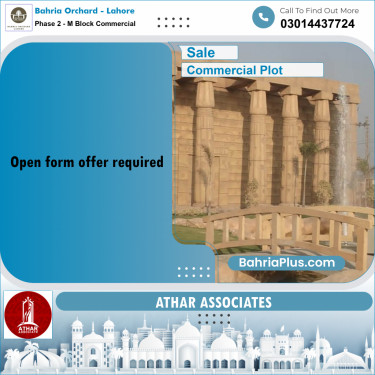 5 Marla Commercial Plot for Sale in Phase 2 - M Block Commercial -  Bahria Orchard, Lahore - (BP-249999)