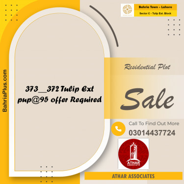 5 Marla Residential Plot for Sale in Sector C - Tulip Ext. Block -  Bahria Town, Lahore - (BP-250029)