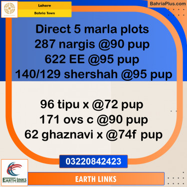 Residential Plot for Sale in Bahria Town, Lahore - (BP-250044)