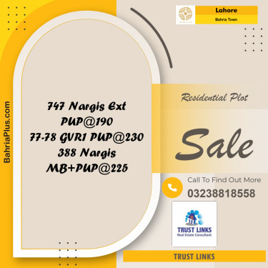 Residential Plot for Sale in Bahria Town, Lahore - (BP-250371)