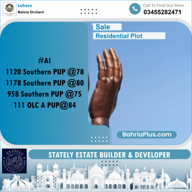 Residential Plot for Sale in Bahria Orchard, Lahore - (BP-250555)