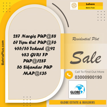 Residential Plot for Sale in Bahria Town, Lahore - (BP-250661)