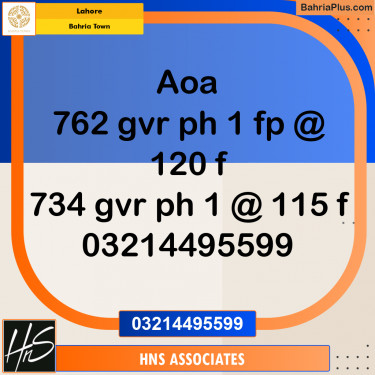 Residential Plot for Sale in Bahria Town, Lahore - (BP-250688)