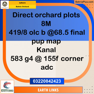Residential Plot for Sale in Bahria Orchard, Lahore - (BP-250727)