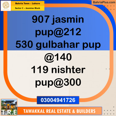 10 Marla Residential Plot for Sale in Sector C - Jasmine Block -  Bahria Town, Lahore - (BP-250755)