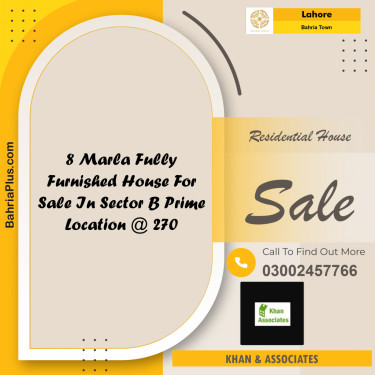 Residential House for Sale in Bahria Town, Lahore - (BP-250972)