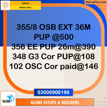 Residential Plot for Sale in Bahria Town, Lahore - (BP-250979)