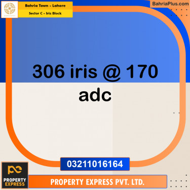 1 Kanal Residential Plot for Sale in Sector C - Iris Block -  Bahria Town, Lahore - (BP-251031)