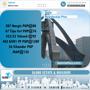 Residential Plot for Sale in Bahria Town, Lahore - (BP-251079)