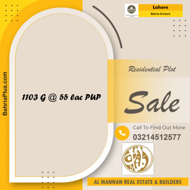 Residential Plot for Sale in Bahria Orchard, Lahore - (BP-251140)