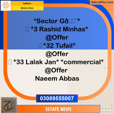 Residential Plot for Sale in Bahria Town, Lahore - (BP-251207)