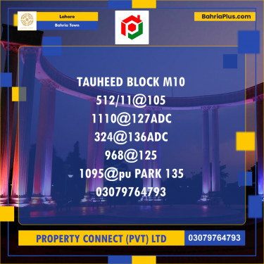 Residential Plot for Sale in Bahria Town, Lahore - (BP-251557)
