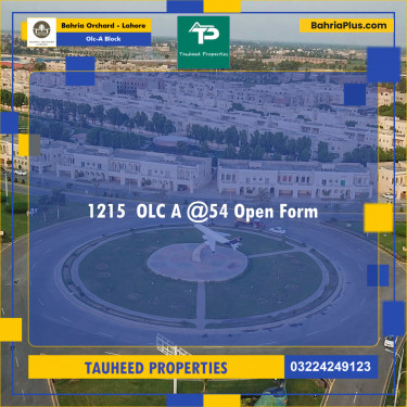 5 Marla Residential Plot for Sale in OLC-A Block -  Bahria Orchard, Lahore - (BP-251595)