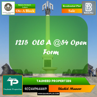 5 Marla Residential Plot for Sale in OLC-A Block -  Bahria Orchard, Lahore - (BP-251636)