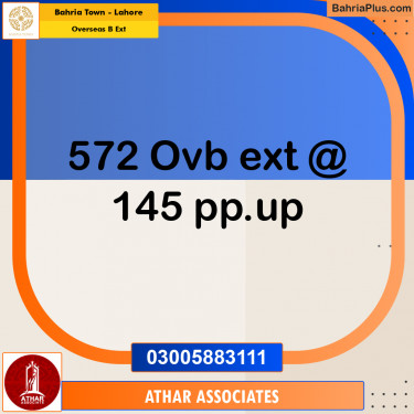 572 Marla Residential Plot for Sale in Overseas B Ext -  Bahria Town, Lahore - (BP-251670)