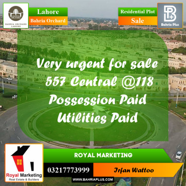 Residential Plot for Sale in Bahria Orchard, Lahore - (BP-251762)