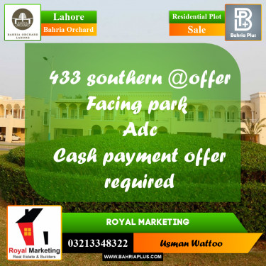 Residential Plot for Sale in Bahria Orchard, Lahore - (BP-251892)