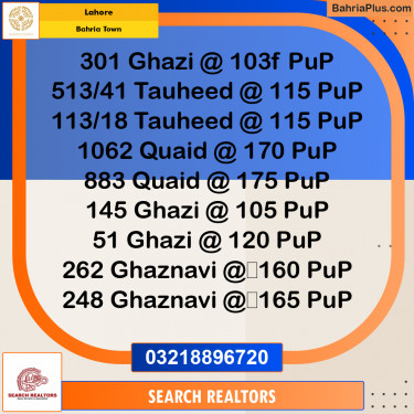 Residential Plot for Sale in Bahria Town, Lahore - (BP-252488)