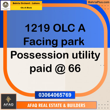 5 Marla Residential Plot for Sale in OLC-A Block -  Bahria Orchard, Lahore - (BP-252505)