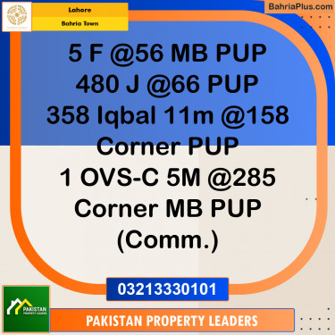 11 Marla Residential Plot for Sale in Bahria Town, Lahore - (BP-252513)