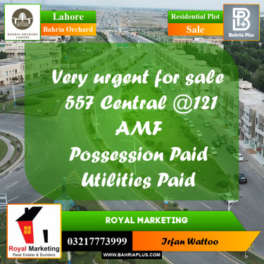 Residential Plot for Sale in Bahria Orchard, Lahore - (BP-252589)