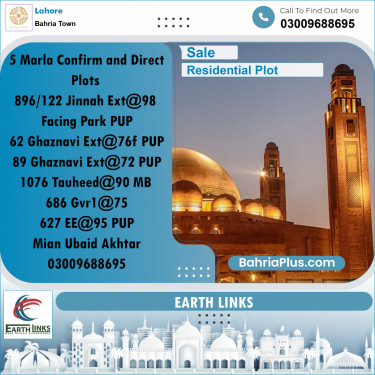 Residential Plot for Sale in Bahria Town, Lahore - (BP-252592)