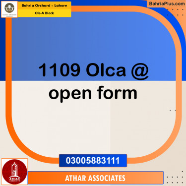5 Marla Residential Plot for Sale in OLC-A Block -  Bahria Orchard, Lahore - (BP-252677)