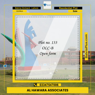 8 Marla Residential Plot for Sale in OLC-B Block -  Bahria Orchard, Lahore - (BP-252686)