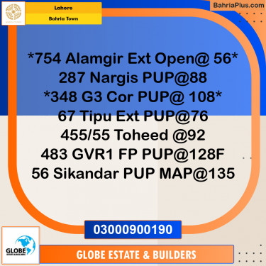 Residential Plot for Sale in Bahria Town, Lahore - (BP-252767)