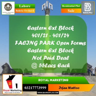 Residential Plot for Sale in Bahria Orchard, Lahore - (BP-252771)