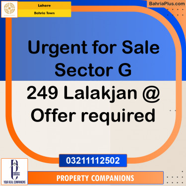 Residential Plot for Sale in Bahria Town, Lahore - (BP-253053)