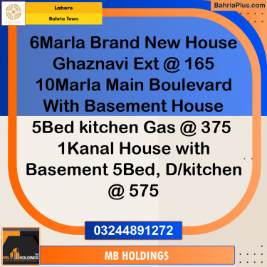 Residential House for Sale in Bahria Town, Lahore - (BP-253071)