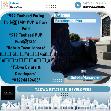 Residential Plot for Sale in Bahria Town, Lahore - (BP-253097)