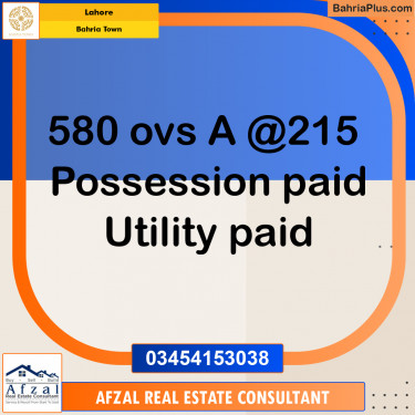 Residential Plot for Sale in Bahria Town, Lahore - (BP-253191)