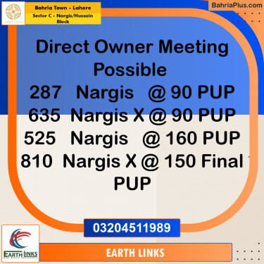 5 Marla Residential Plot for Sale in Sector C - Nargis/Hussain Block -  Bahria Town, Lahore - (BP-253204)