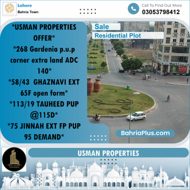 Residential Plot for Sale in Bahria Town, Lahore - (BP-253328)