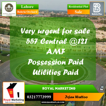 Residential Plot for Sale in Bahria Orchard, Lahore - (BP-253370)