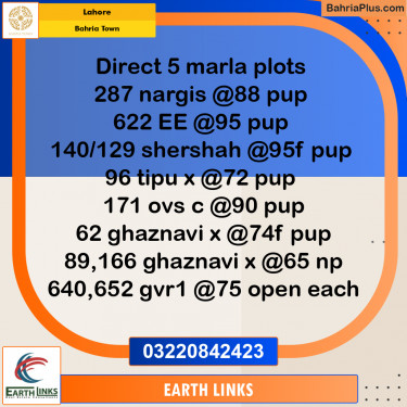 Residential Plot for Sale in Bahria Town, Lahore - (BP-253563)