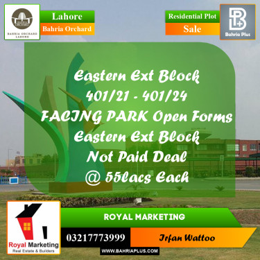 Residential Plot for Sale in Bahria Orchard, Lahore - (BP-253581)