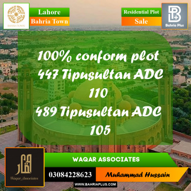 Residential Plot for Sale in Bahria Town, Lahore - (BP-253673)