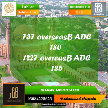 Residential Plot for Sale in Bahria Town, Lahore - (BP-253675)