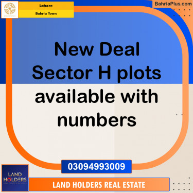 Residential Plot for Sale in Bahria Town, Lahore - (BP-253680)
