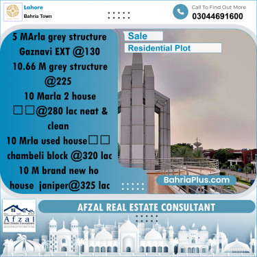 Residential Plot for Sale in Bahria Town, Lahore - (BP-253715)