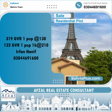 Residential Plot for Sale in Bahria Town, Lahore - (BP-254008)
