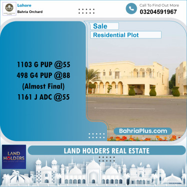 Residential Plot for Sale in Bahria Orchard, Lahore - (BP-254180)