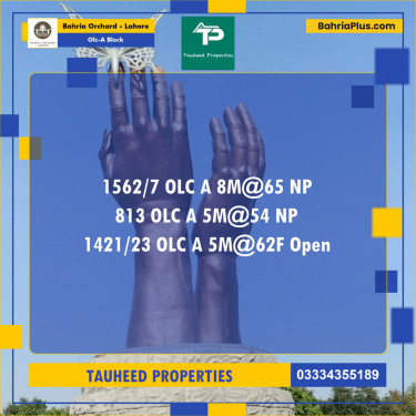 8 Marla Residential Plot for Sale in OLC-A Block -  Bahria Orchard, Lahore - (BP-254228)