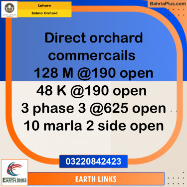 Commercial Plot for Sale in Bahria Orchard, Lahore - (BP-254594)