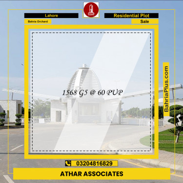 Residential Plot for Sale in Bahria Orchard, Lahore - (BP-254848)