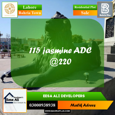 Residential Plot for Sale in Bahria Town, Lahore - (BP-254947)